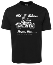 Old bikers never die tee shirt