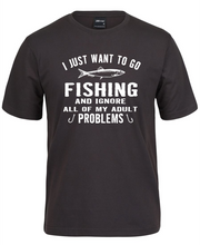 'Wanna go fishing' tee shirt