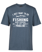 'Wanna go fishing' tee shirt